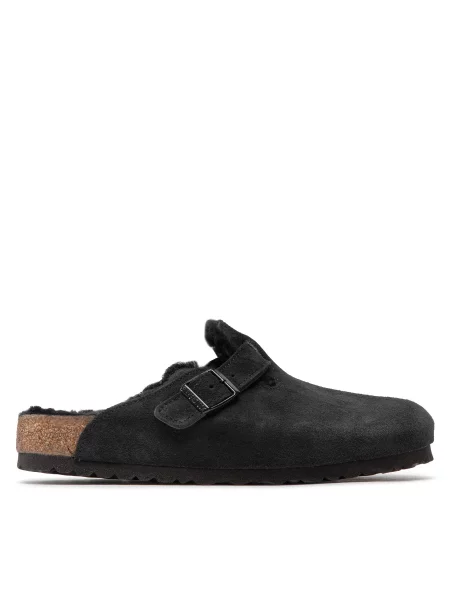 Papucs Birkenstock Boston Vl/Sheraling fekete