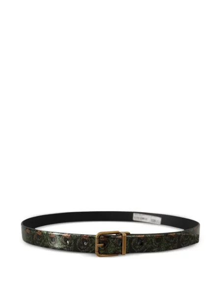 Curea Dolce & Gabbana din piele cu imagine negru