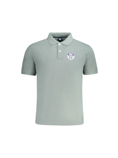 Koszulka polo North Sails z krótkim rękawem klasyczna zielona