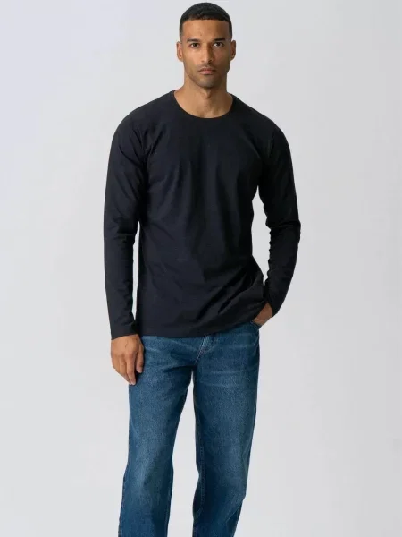 TEESHOPPEN Cămașă Basic Long negru