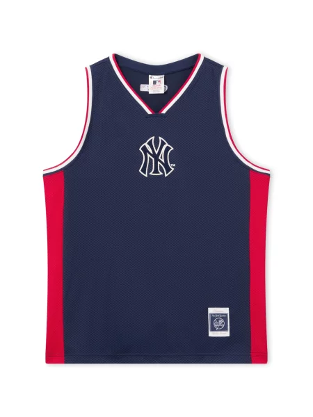 Champion Tricou bleumarin / roșu alb