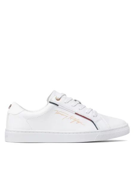 Сникърси Tommy Hilfiger Signature Sneaker бял