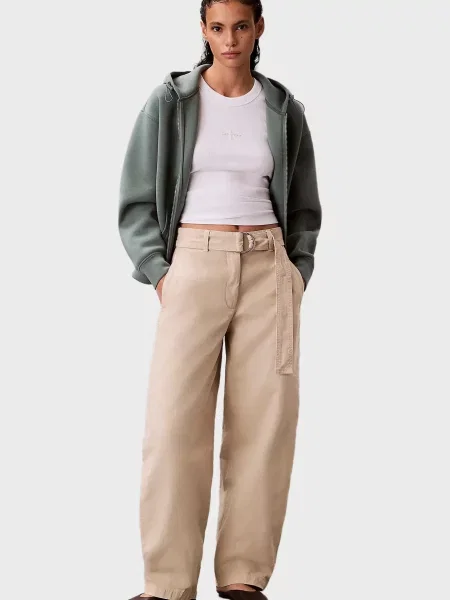 Брюки Calvin Klein Jeans бежевые
