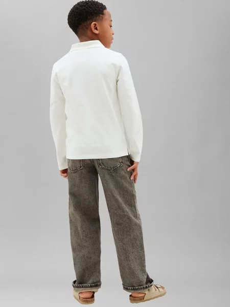 Тениска с дълъг ръкав Calvin Klein Jeans бяло
