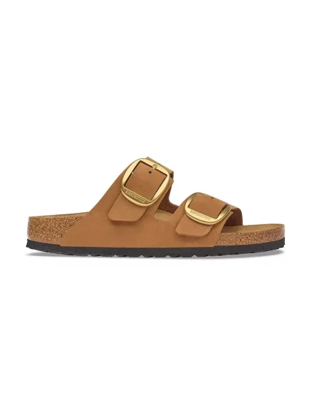 Birkenstock šľapky dámske Arizona Big Buckle Nubuck Leather hnedá