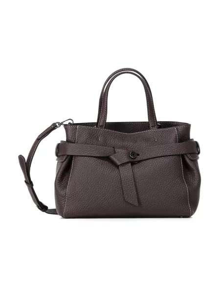 Shopperka Gianni Chiarini skórzana brązowa