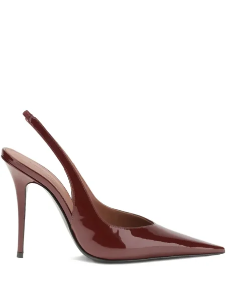 Pantofi cu toc Amina Muaddi slingback roșu