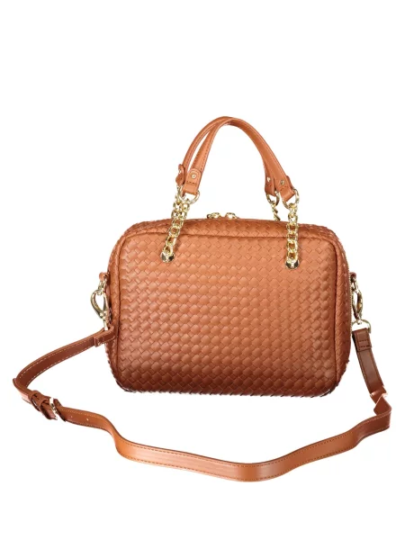 Crossbody kabelka Valentino z ekologickej kože hnedá