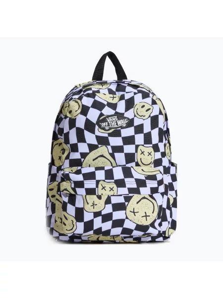 Gyerek városi hátizsák Vans Old Skool Grom 18 l checkerboard white/black. Méret: 18 l fehér