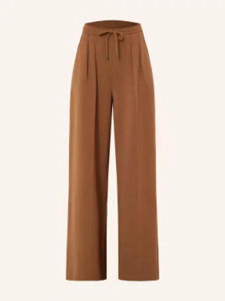 Max Mara Pletené Kalhoty Funale S Kašmírem hnědá