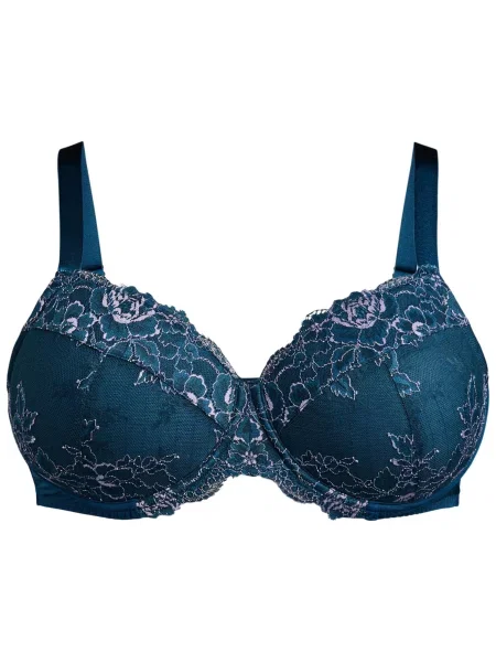 Devoted by Zizzi Sutien LASTA petrol / mov deschis verde