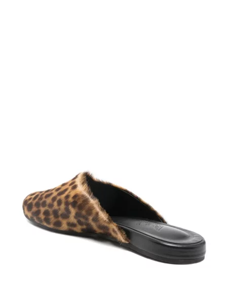 Papuci tip mules Ancient Greek Sandals cu imagine cu model leopard maro