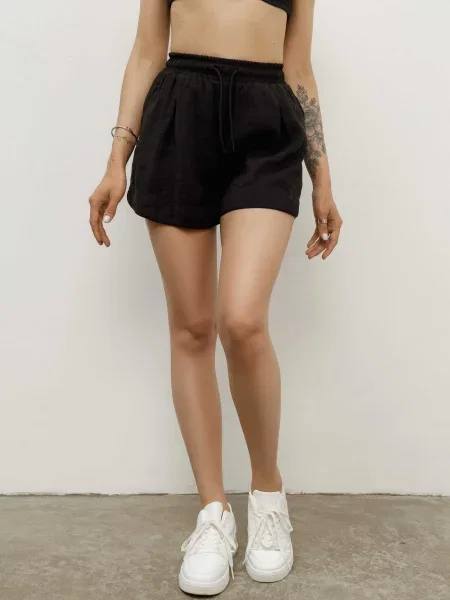 HARVEST Pam Шорти Модал/поліестер чорний