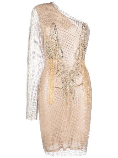 Rochie Genny plasă de costum auriu
