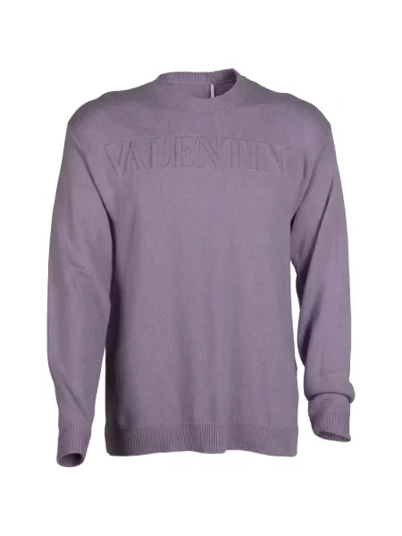 Pulover Valentino Garavani cu autograf violet