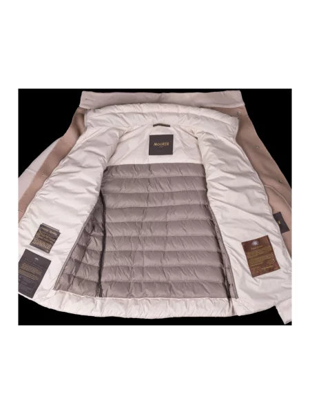 Lniana kurtka Moorer beżowa