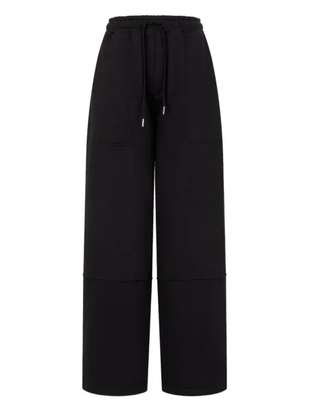 Pantaloni Tomboy din fleece alergare negru