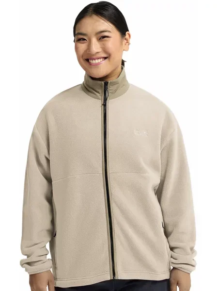 Флісова кофта Jack Wolfskin бежевий