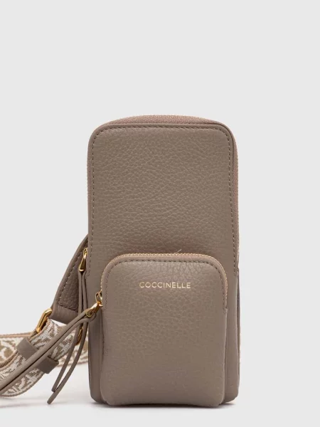 Coccinelle Torebka Na Smartfon Pixi beige beżowa