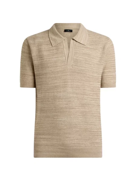 Tricou polo Etro tricotate țesut