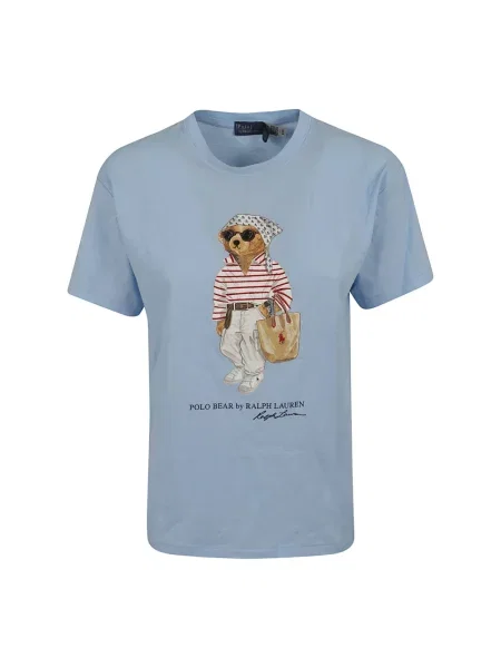 Polo Ralph Lauren Koszulki Kobieta L Knit T-Shirt niebieski