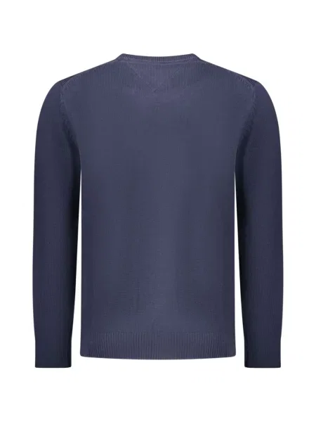 Pulover Tommy Hilfiger cu decolteu rotund albastru
