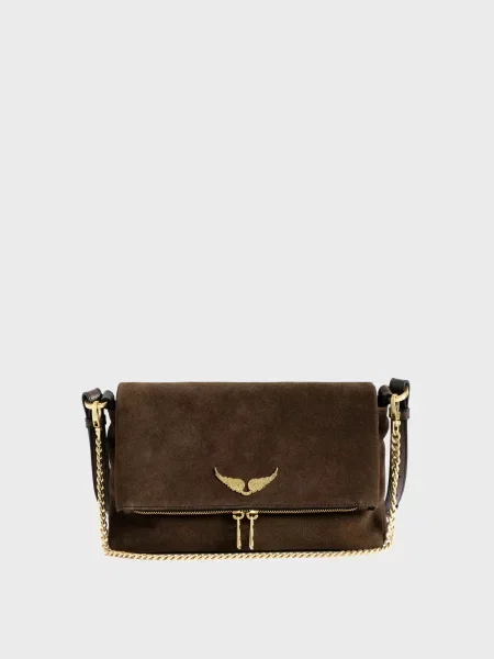 Замшева сумка Zadig&voltaire коричнева