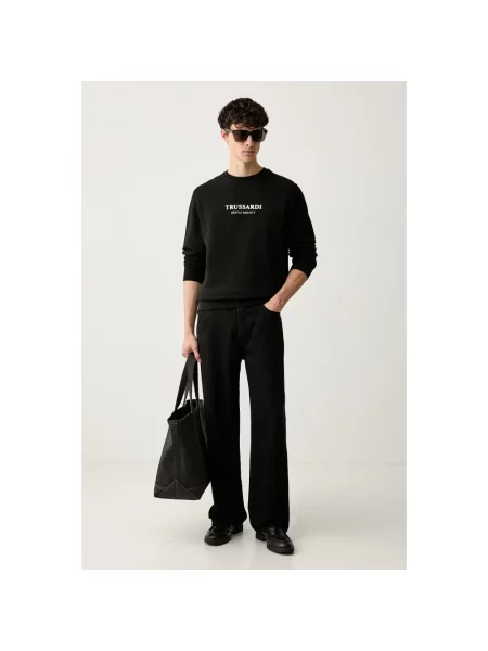 Bluza Trussardi z nadrukiem czarna