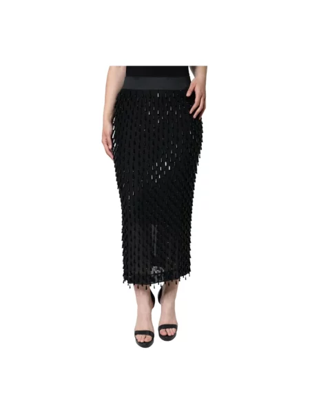 Spódnica midi Dolce And Gabbana do kolan czarna
