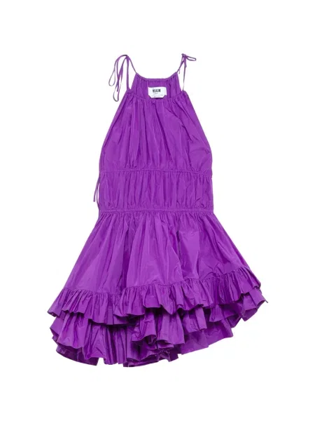 Rochie mini Msgm cu volane violet