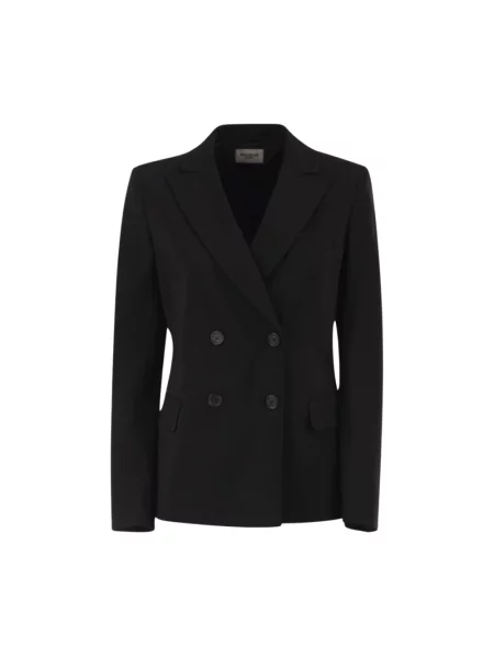 Dzianinowa marynarka Weekend Max Mara czarna