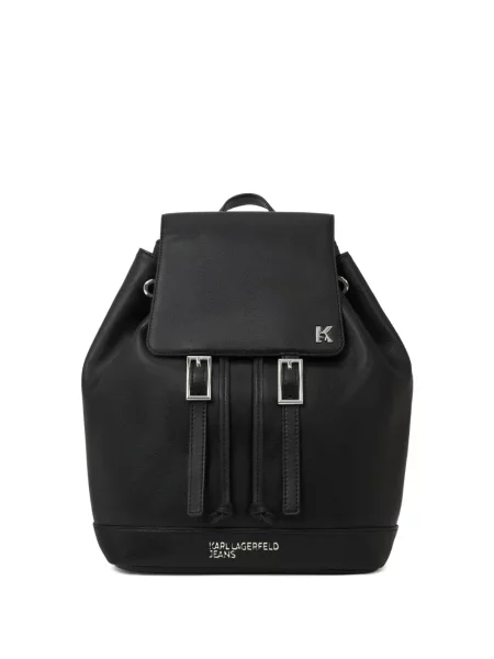 Rucsac Karl Lagerfeld Jeans mini cu autograf negru