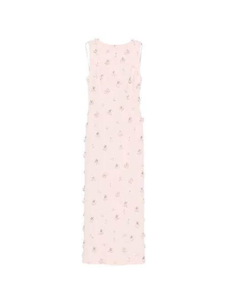Rochie maxi Simkhai fără mâneci cu model floral roz