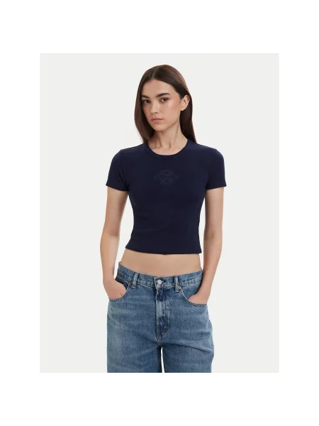 HUGO Футболка Delanor Slim Fit cиній