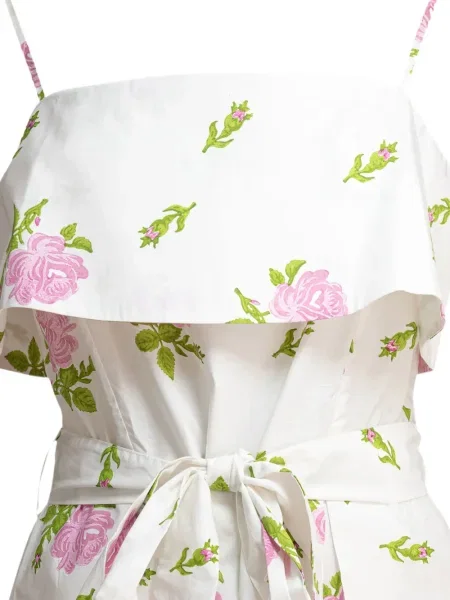 Rochie midi La Maison Talulah cu imagine până la genunchi de costum alb