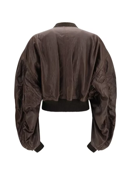 Decupat geanta de piele Rick Owens maro