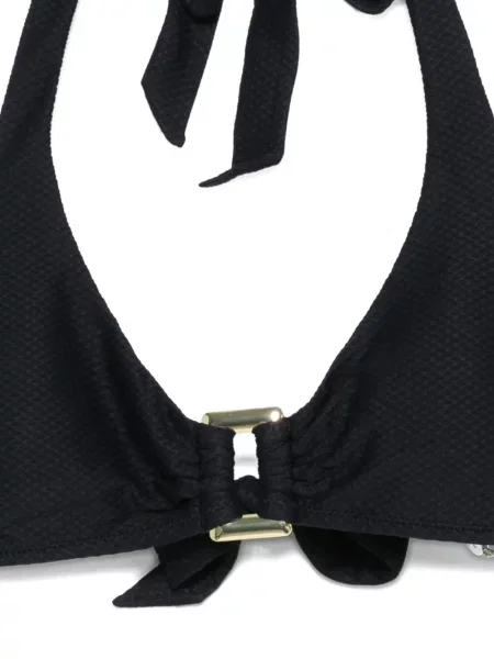Top Heidi Klein cu gât halter negru