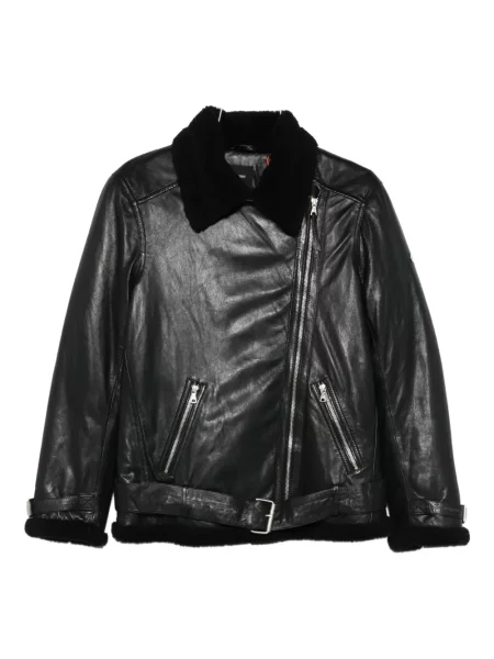 Kołnierzykowy kurtka Superdry biker czarna