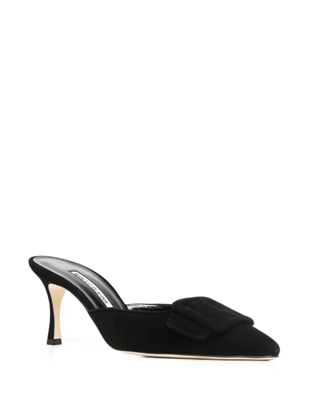 Papuci tip mules Manolo Blahnik negru