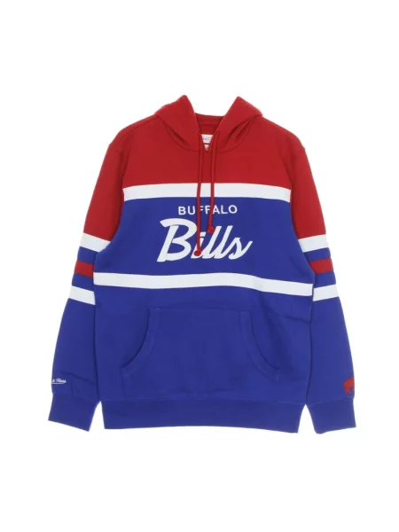 Bluza z kapturem Mitchell & Ness z kapturem niebieska