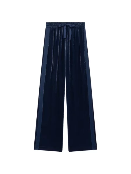 Pantaloni Zadig&voltaire de catifea albastru