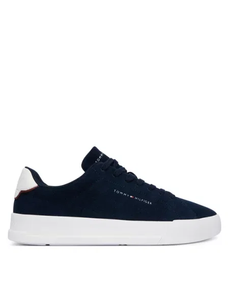 Tommy Hilfiger Sneakers Th Court Core Suede Bleumarin