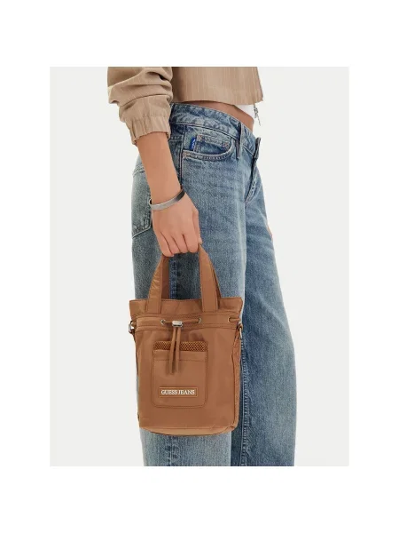 Guess Jeans Дамска чанта кафяв