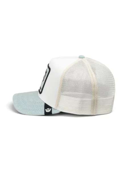 Goorin Bros czapka z daszkiem trucker Denim Degen biała