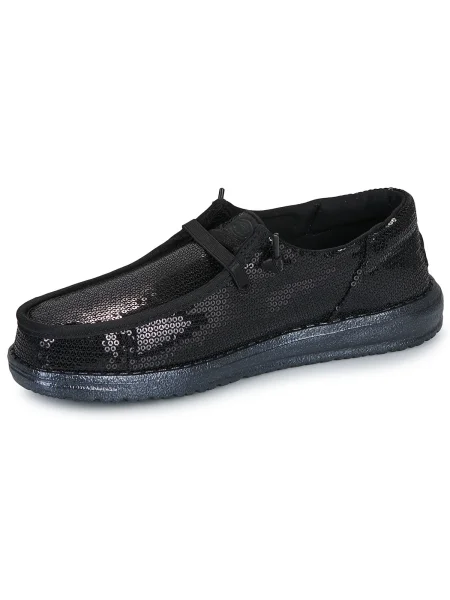 Pantofi Heydude cu paiete negru