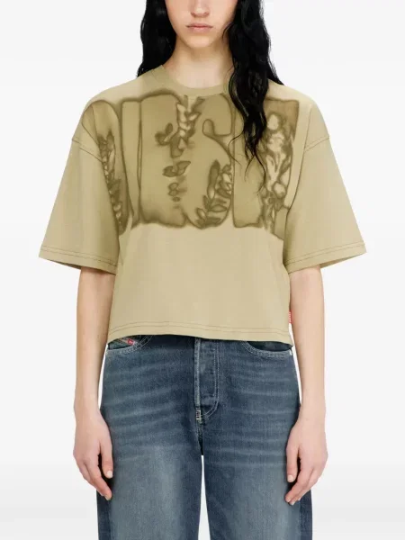 Tricou Diesel cu imagine verde