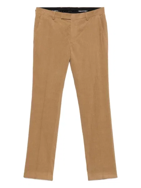 Pantaloni Karl Lagerfeld de catifea cord maro