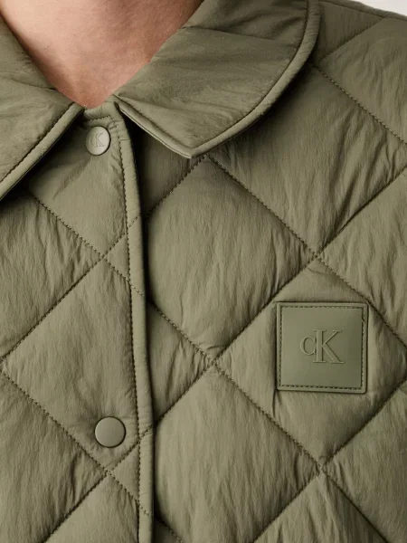 Calvin Klein Jeans капитонирано яке дамско зелено