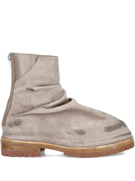Botine 424 din piele zdrențuiți gri