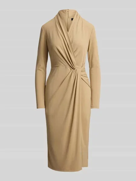 Sukienka do kolan w stylu kopertowym Lauren Ralph Lauren